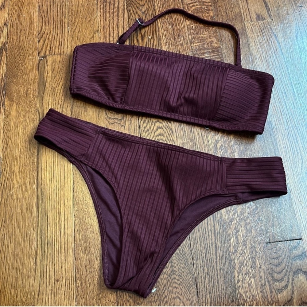 Abercrombie & Fitch Burgundy Bikini